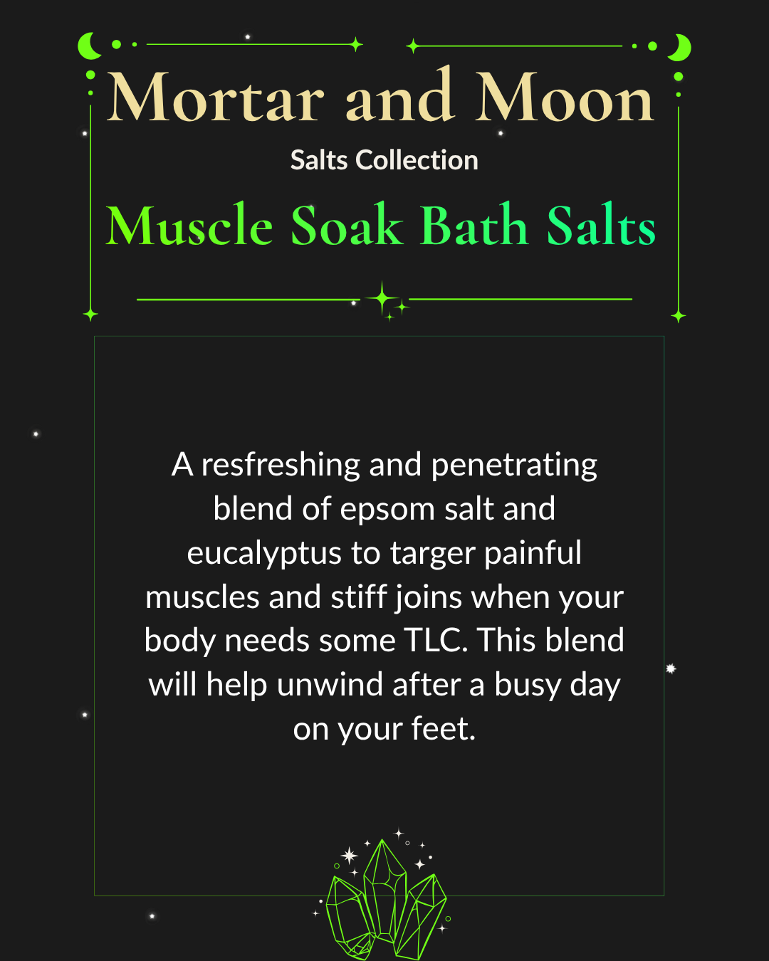 Muscle Soak Bath Salts