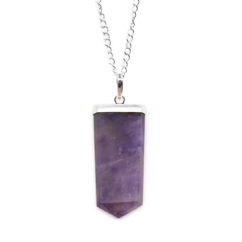 Flat Pencil Pendant Necklace