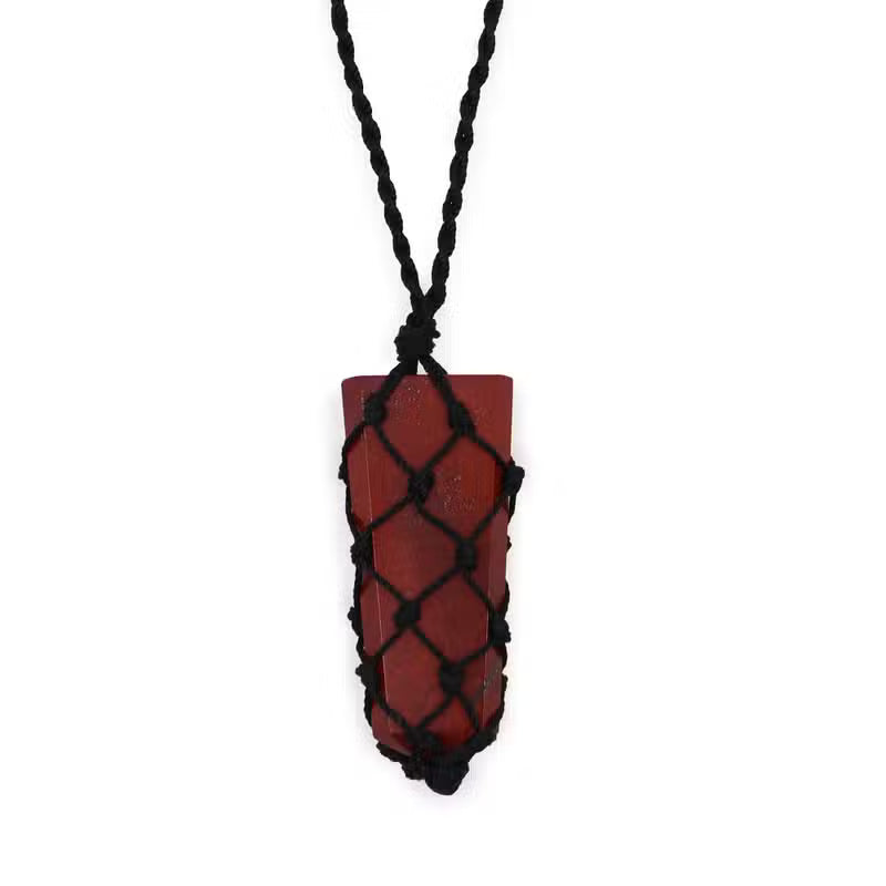 Laced Gemstone Pendant