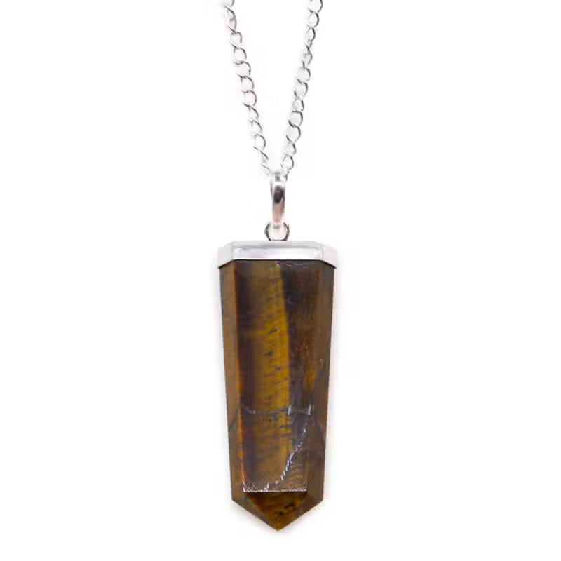 Flat Pencil Pendant Necklace