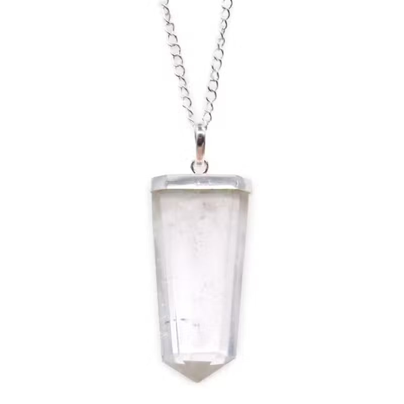 Flat Pencil Pendant Necklace