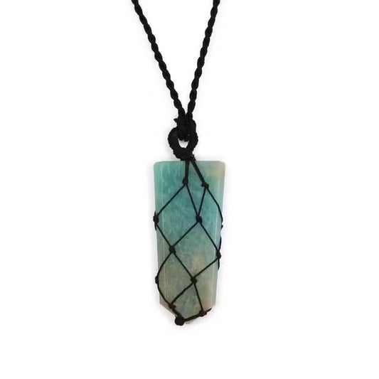 Laced Gemstone Pendant
