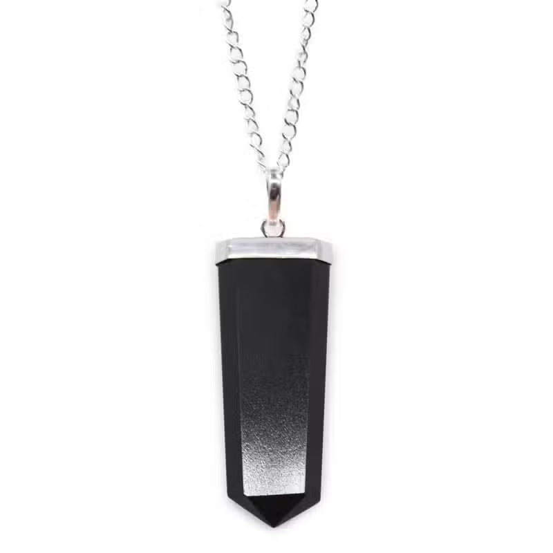 Flat Pencil Pendant Necklace