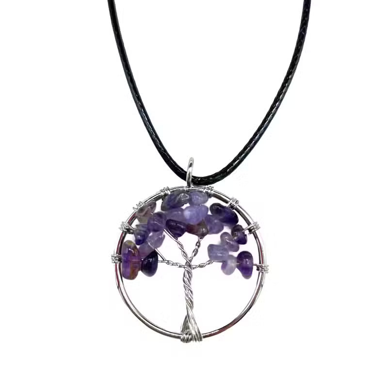 Gemstone Tree of Life Necklace
