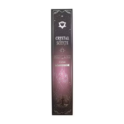 Rose Quartz Crystal Scents Smudge Incense - Rose