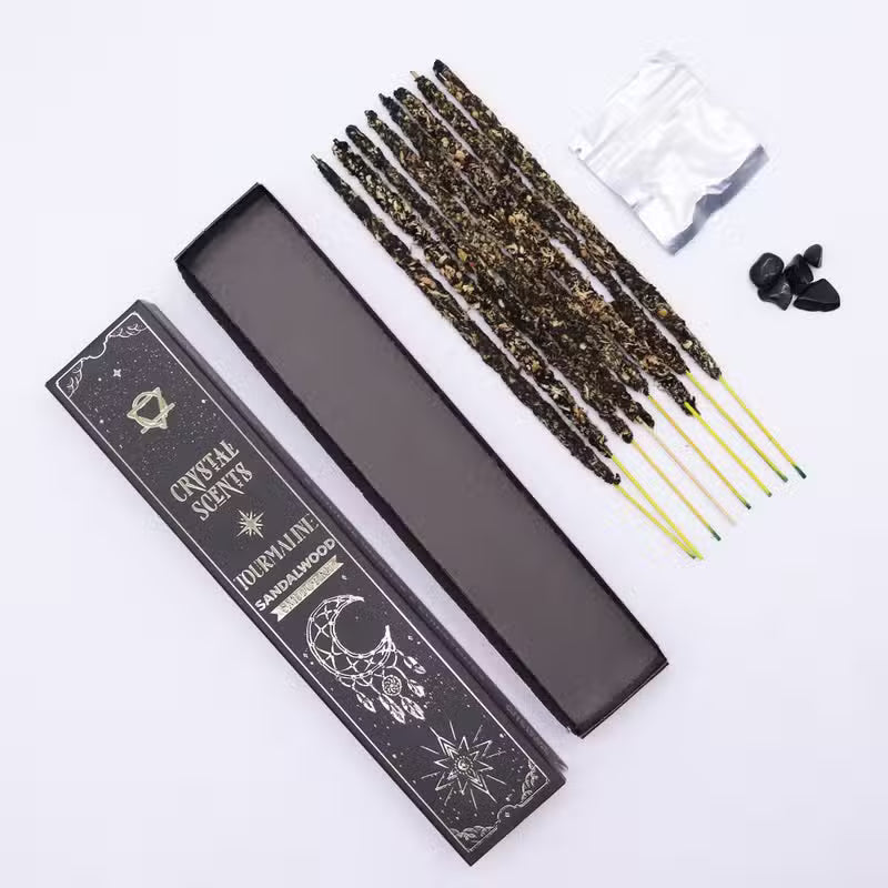 Tourmaline Crystal Scents Smudge Incense - Sandalwood