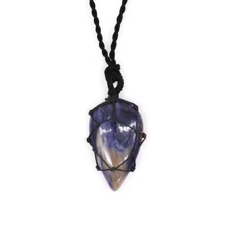 Crystal Lace Tear Necklace