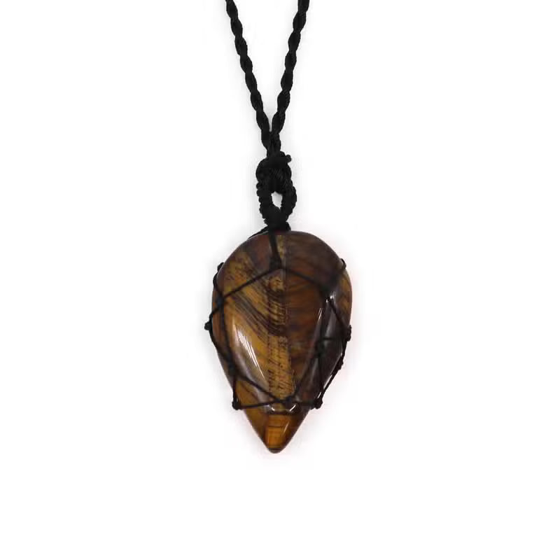 Crystal Lace Tear Necklace