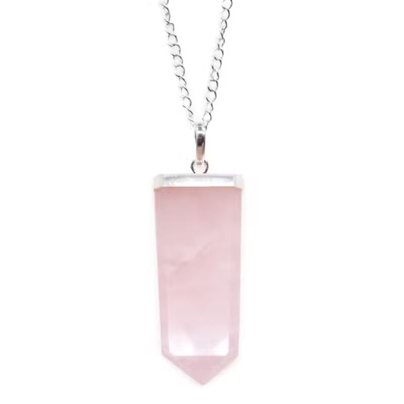 Flat Pencil Pendant Necklace