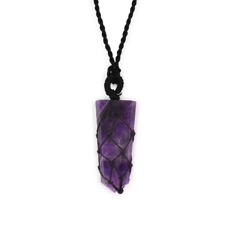Laced Gemstone Pendant