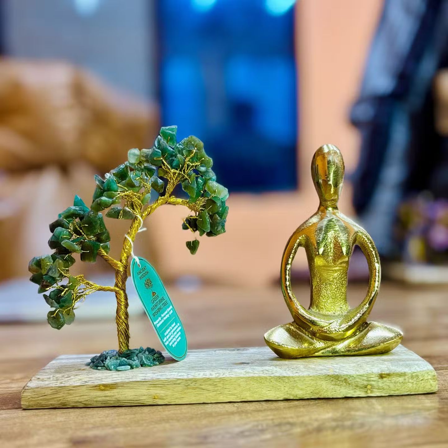 Green Aventurine Gemstone Yoga Garden